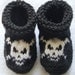 Baby Pirate HAND KNITTED booties - 12-18 months - Many colours available