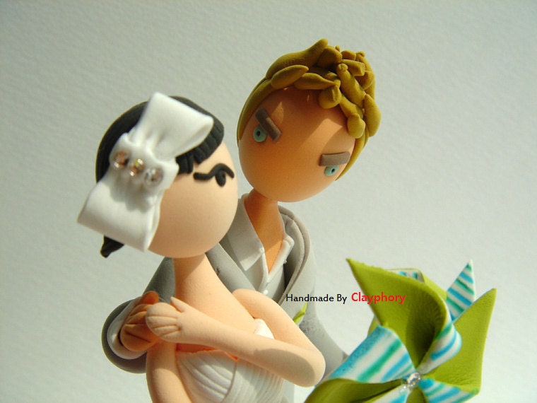 fairy-tale wedding cake topper
