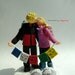 Avid hikers with Tibetan prayer flags customized wedding cake topper
