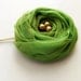 Green Chiffon Roses Hair Bridal Bobby Pin