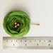 Green Chiffon Roses Hair Bridal Bobby Pin