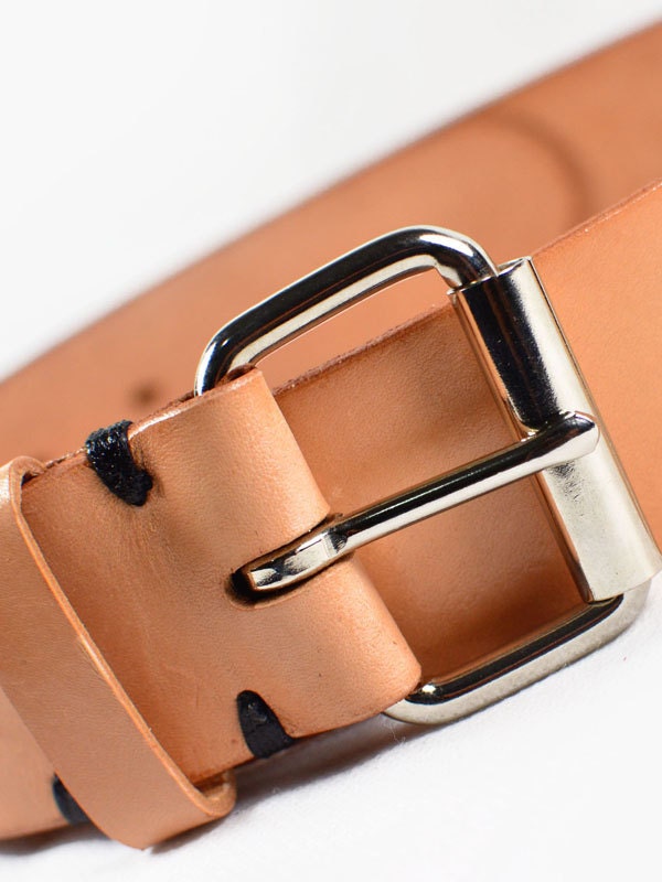 MARCUE - Men's and Women's Unisex Classic NATURAL Leather Belt