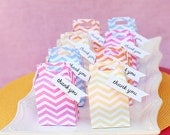 Cotton Candy Chevron Mini Gable Boxes