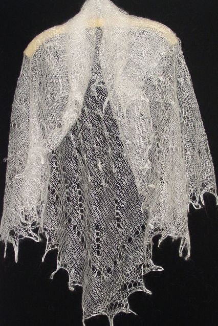 white lace shawl