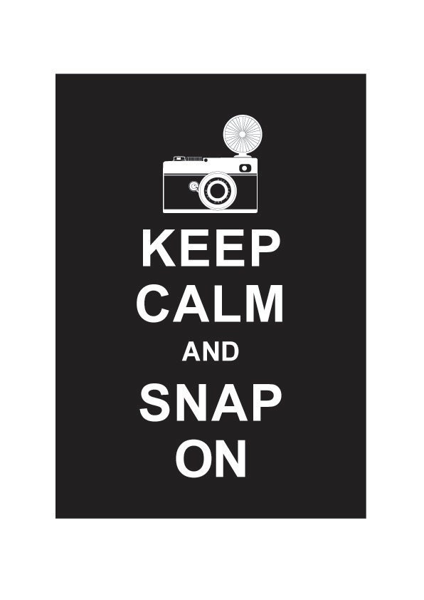Keep Calm and Snap On : Black - Wedding Birthday Anniversary Gift Children Decor Kids Room Home Decor Travel Art - BUY 2 Get 1 Free
