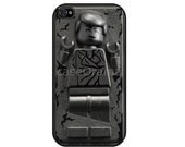 Funny LEGO Han Solo in Carbonite Rubber iPhone Case iPhone 4, iPhone 4 case, iPhone 4S case, iPhone cover Star Wars