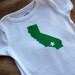 Pick Your State Hand Painted Onesies or Toddler Shirts- custom city and state baby and toddler clothes
