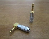Oyaide Gold-Plated Stereo Plug For plusSound IEM, Headphone, and Interconnect Cables - Available in Straight and Right Angled