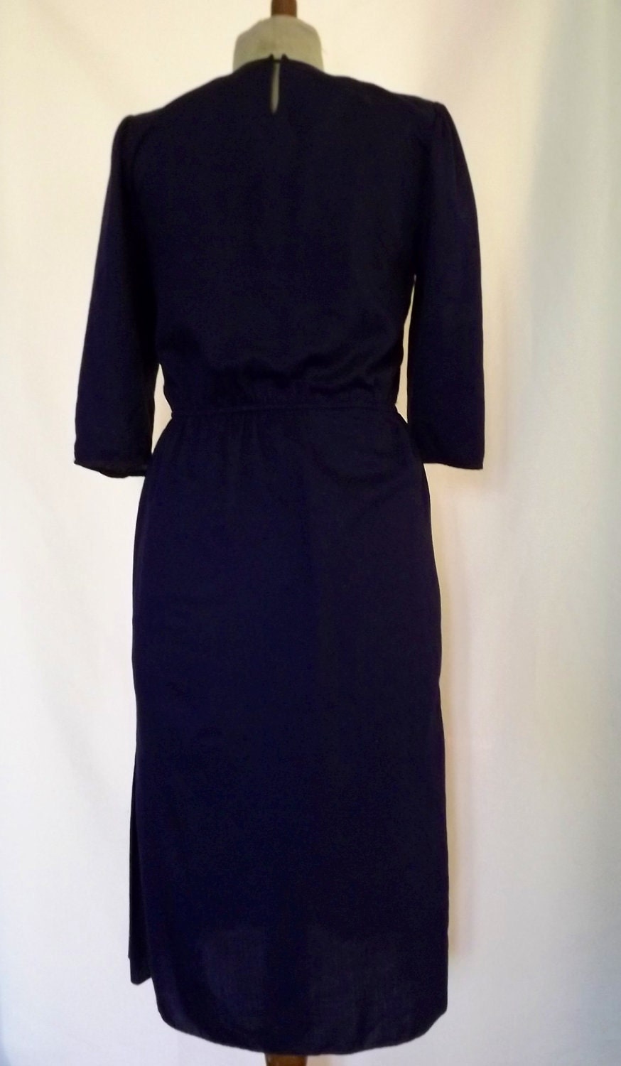 Vintage Navy Red and White Sailor Style Dress