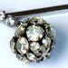 1940s Hair Stick Pin Art Deco Crystal Rhinestone Bridal Wedding Accessory Jewelry Collectable