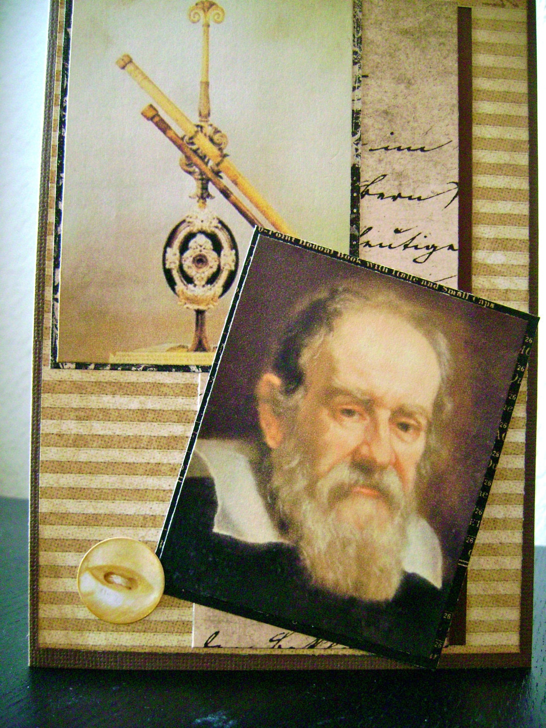 Galileo and the Telescope Birthday or Greeting Card