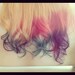 20" Ombre Hair, Tie dye Hair, Dipped Human Hair Extensions, Blonde Extensions, Clip in Hair Extensions, Pink and Purple Pastels