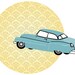 Wallpaper decal flying car