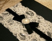 30x Black and Ivory Vintage Lace Wedding Invitation Card- SPECIAL PACKAGE PRICE