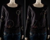 interactive shirt, size L, organic stretch cotton, comfortable and playful, with Bespeling brush