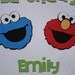 Sesame Street Birthday Sign-Elmo, Cookie Monster-Happy Birthday Door Sign