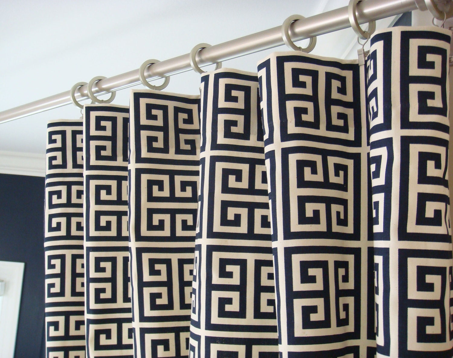 Greek Key Curtains