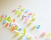 Eco children room decor - 10 feet -  Pastel yellow green blue pink
