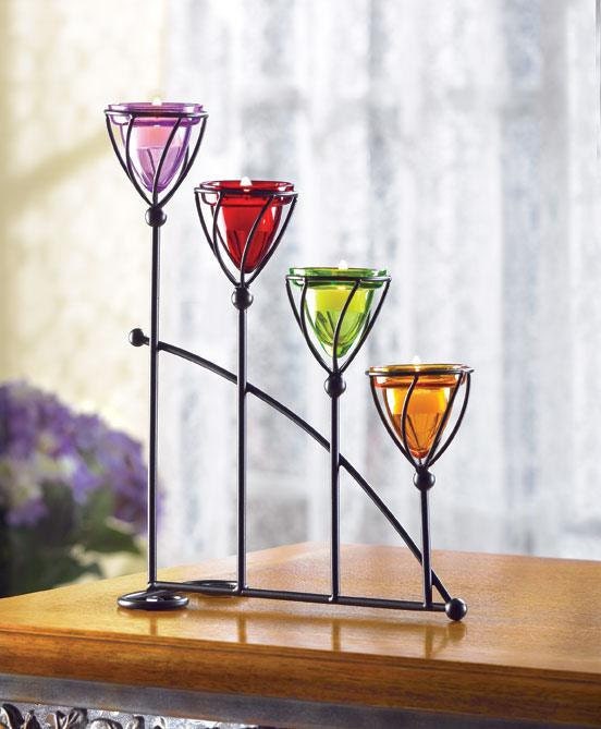 Jewel-Toned Candleholder