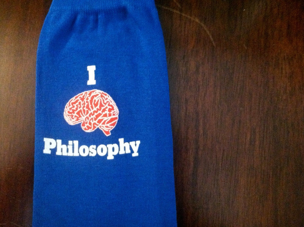 I (BRAIN) Philosophy: Screen Printed Socks