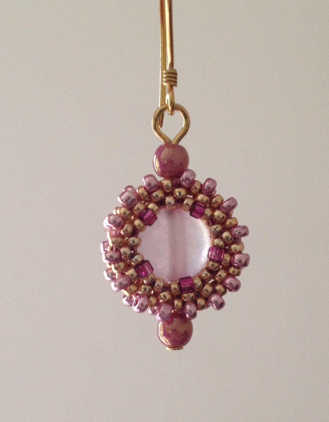 Vermeil Rose Quartz Earrings