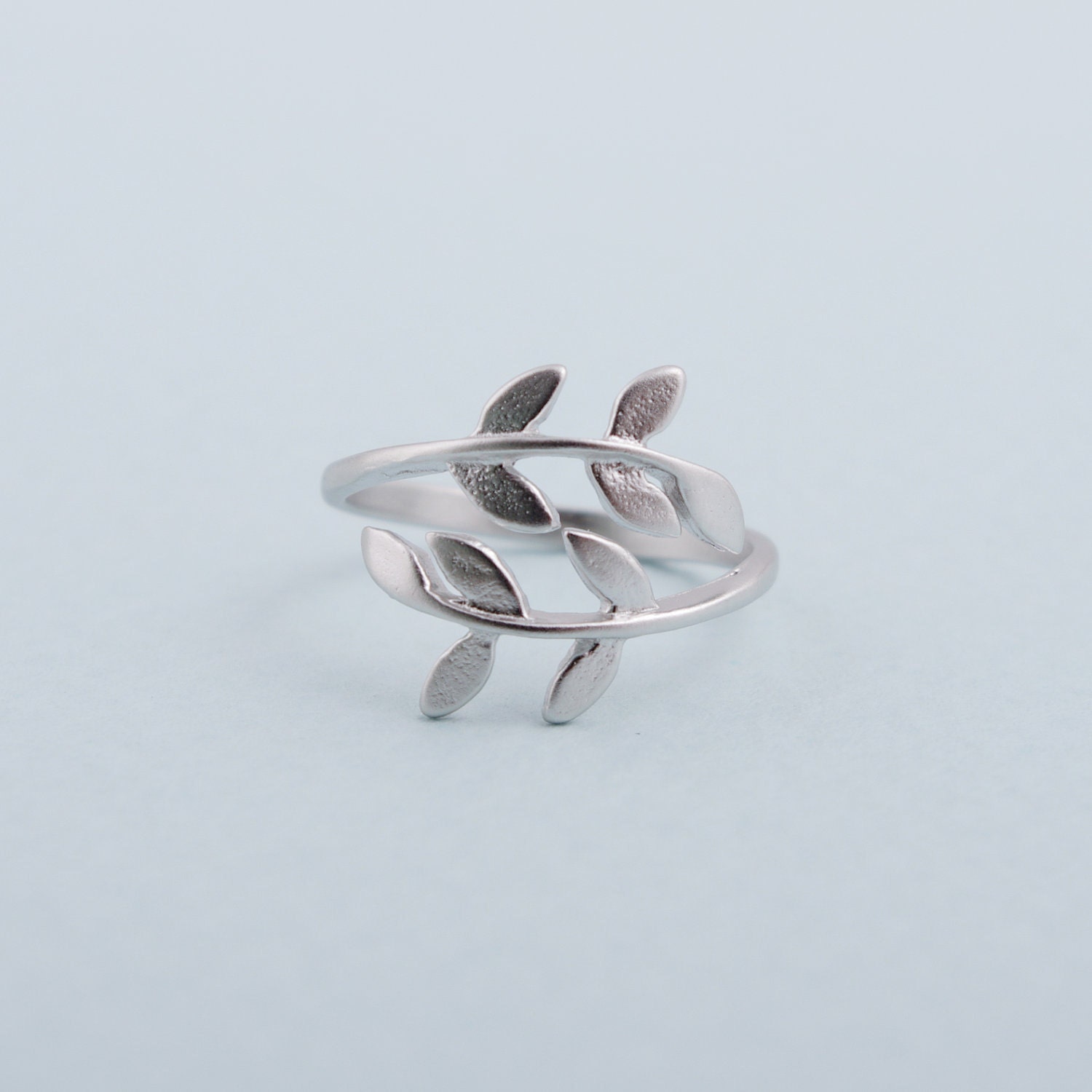 Bay Leaf Ring in Silver