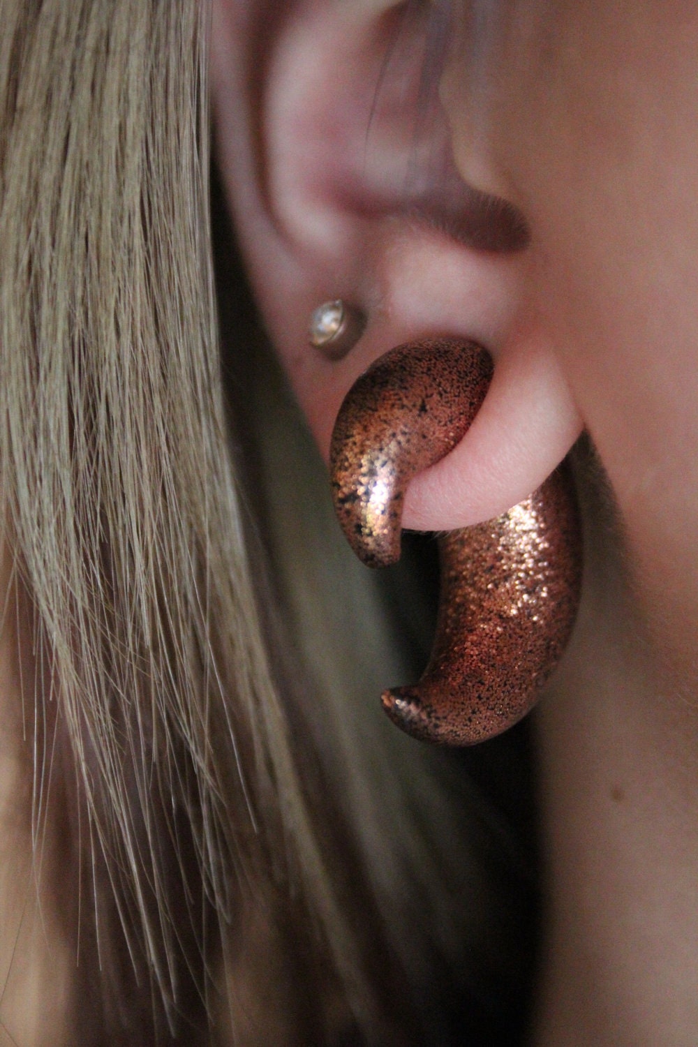 Custom Glitter Polymer Clay Talon Plugs (Any Size, Any Color)