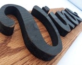 Wood Letter Vino Wall Sign, Wine Sign, Custom 3D Wall Plaque, Wine Home Decor, Distressed Letters