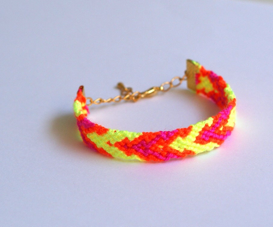 Bright Neon Friendship Bracelet.