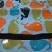 Laminated Cotton Front - Urban Zoologie Whales and Orange Sleeves