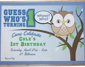 Hand Crafted Owl Invitation