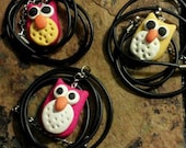 Polymer Clay Owl Necklace