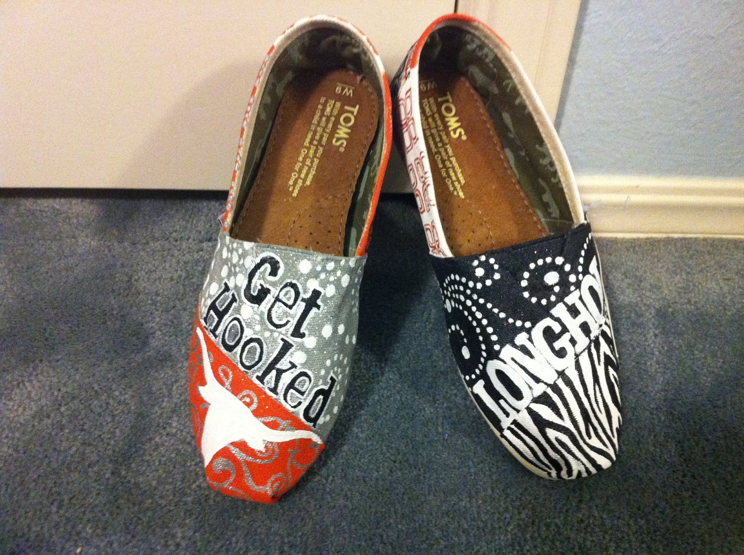 University of Texas Toms.  Longhorn Toms Shoes