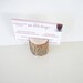 10 Sassafras Natural Wood Place Card Holder Rustic Wedding Table Decor Table Number Holder