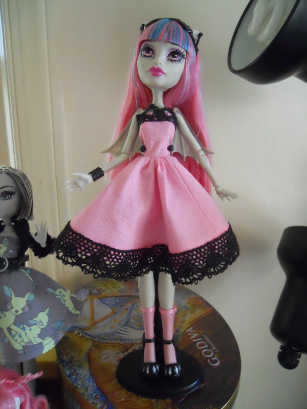 Monster High Pink x Black Lolita Jumperskirt for Rochelle Goyle
