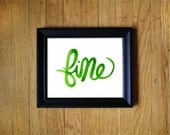 Three 4" x 6" Colorful Watercolor Prints