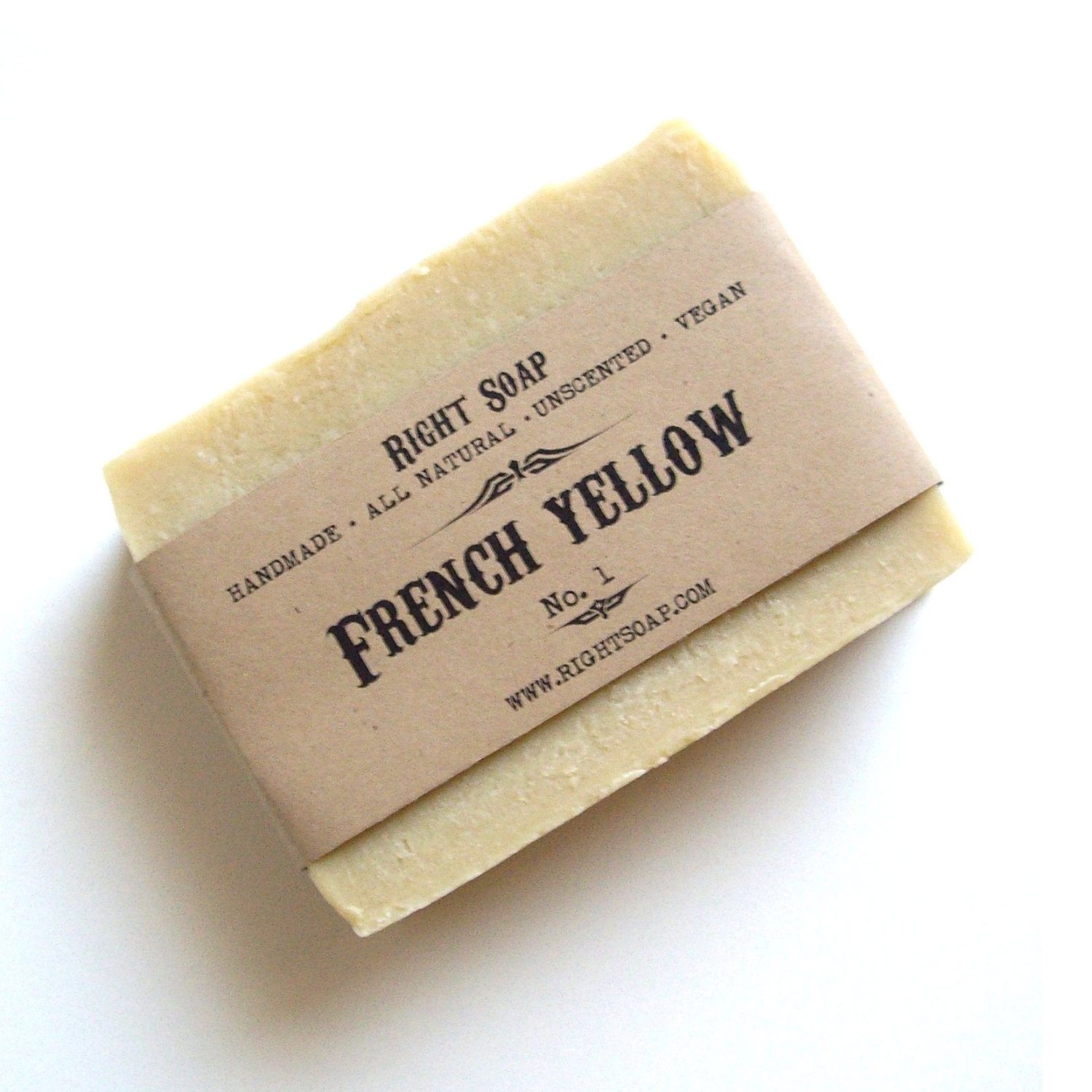 French Yellow - Detox Soap, All Natural Soap, Vegan Soap, Unscented Soap