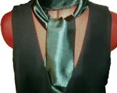 Steampunk fashion, steampunk costume, steampunk cosplay, Victorian Cravat - Green