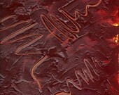 Original Acrylic - Jennifer Love Artwork Abstract Red Yellow art painting Red Palette  OOAK SFA EBSQ