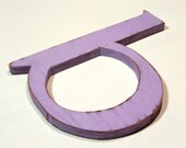 Wooden letter "b" lower case, nursery letters, wall hanging, nursery decor, alphabet letters, cottage chic, painted Lovely Lilac