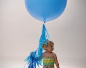 Beloved Blue Custom Creation Big Round Balloon Tassel Garland