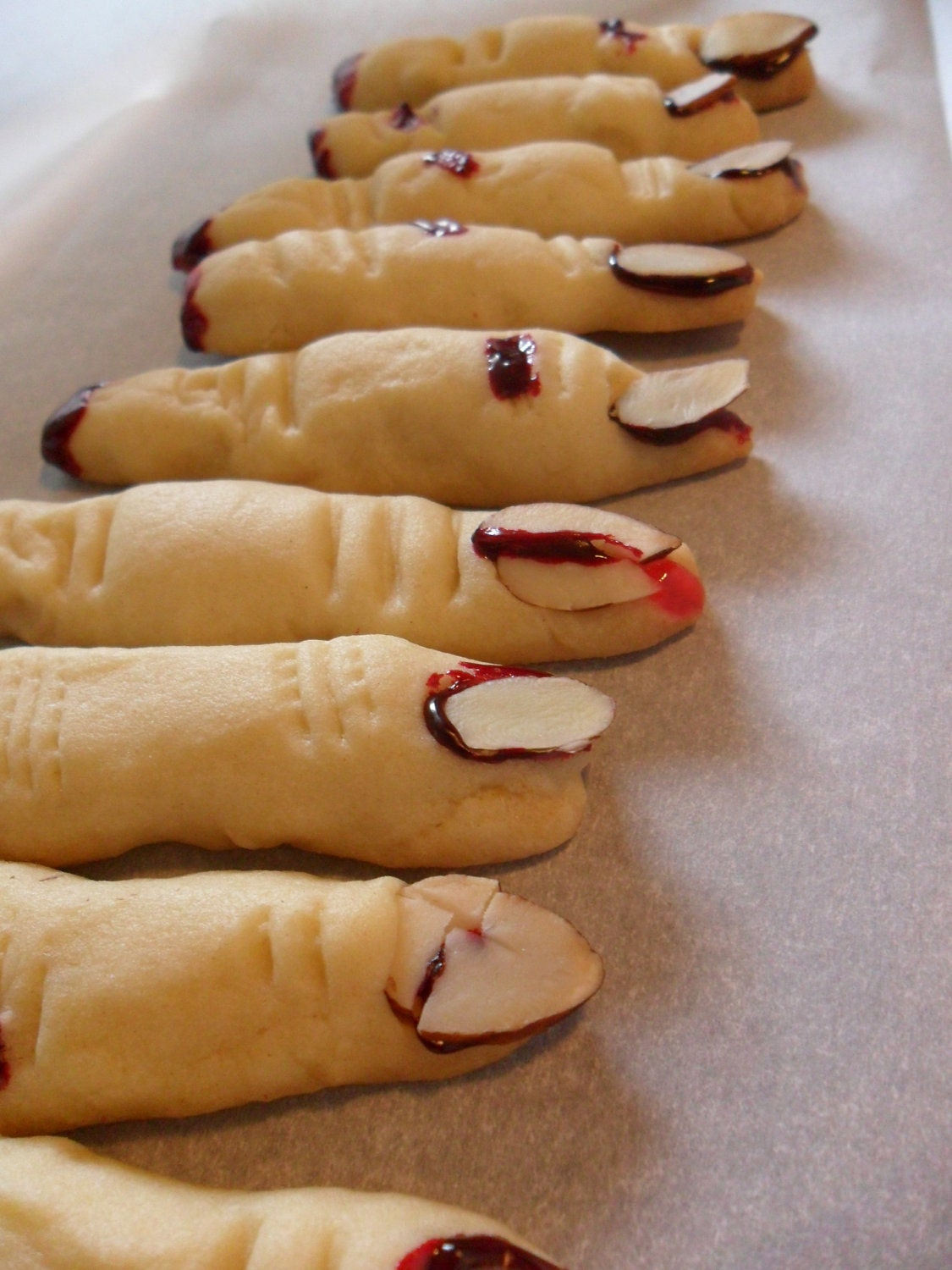 Eerie Severed Fingers Cookie Perfect for that Gory party and Halloween Great Party Favors