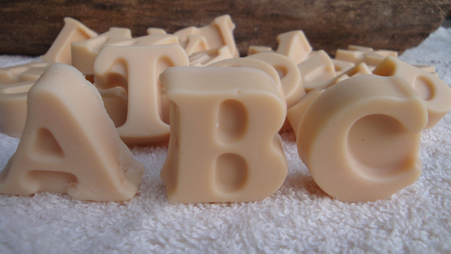 ABC Soaps, Personlized Kids Party Favor, All Letters CUSTOMIZE, Alphabet Soap 26