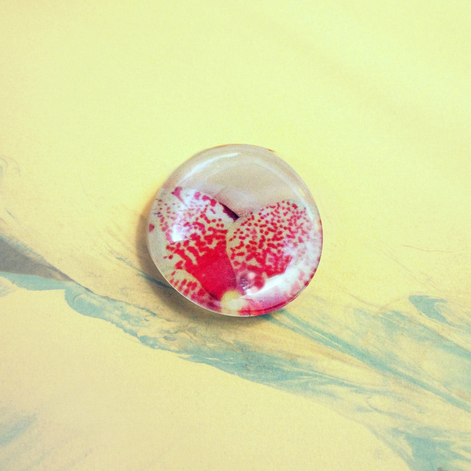 Orchid Magnet Glass Bead