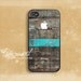 iPhone 5 case, iPhone 4 case, iPhone 4s case, case for iPhone 4, wood pattern mint stripe with apple logo B219
