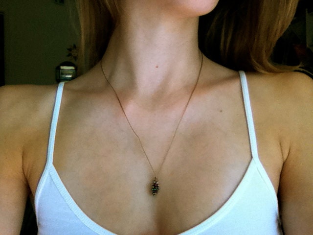 Teeny Tiny Pinecone String Necklace
