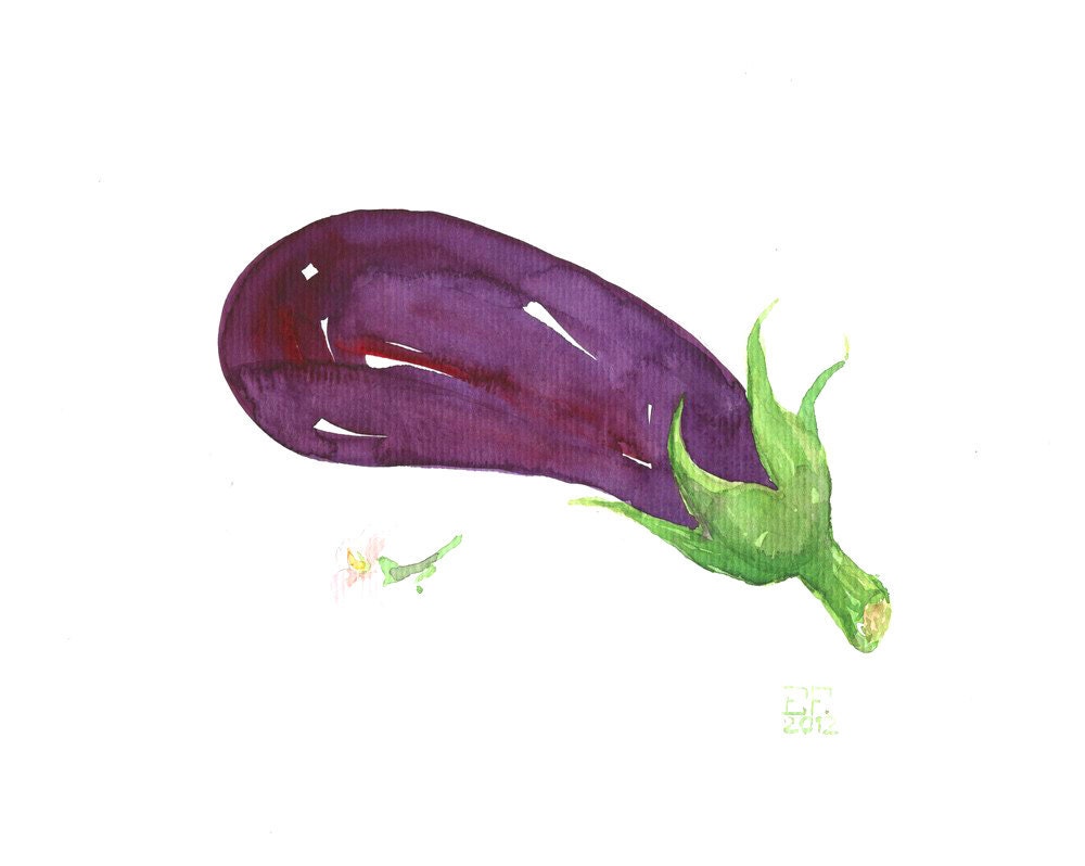 Eggplant via Eva Forest on Etsy