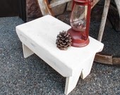 Medium Farmhouse Stool - Hand painted, rustic, step stool, primitive