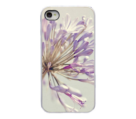 Flower Iphone case - Iphone 4 4s and 5 cover - purple flower - dreamy whimsical girly Iphone case - macro - iphone accessory