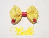 Belle Inspired Disney Hair bow